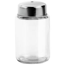Paliteiro de vidro com tampa inox