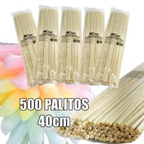 Palito algodão doce 40cm, bambu, 500 unid, reforçado - TALGE Palito algodão doce 40cm, bambu, 500 unid, reforçado - TALGE