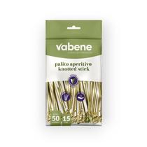 Palito bambu aperitivo knotted stick 15cm com 50un - vabene