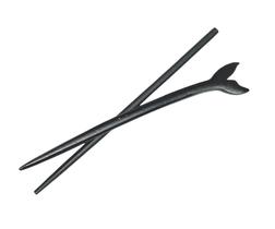 Palito Cabelo Japonês Preto Rabo de Baleia Palito Cabelo Japonês Preto Rabo de Baleia