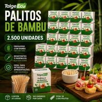 Palito De Bambu 2500 Unidades Palito De Dente Petisco Food Palito De Bambu 2500 Unidades Palito De Dente Petisco Food