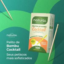 Palito De Bambu Cocktail Caixa Com 100un