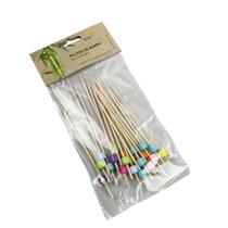 Palito De Bambu Colorido Para Petiscos Silver 12cm 20un Palito De Bambu Colorido Para Petiscos Silver 12cm 20un