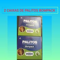 Palito de Bambu - Embalagem Individual c/ 2000 unid - Bompack