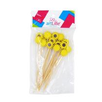 Palito De Bambu Para Petisco Girassol Art Lille 20un