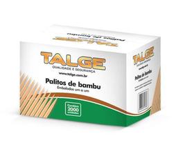 Palito de Dente Bambu Embalados Um a Um Talge - C/ 2000 Un Palito de Dente Bambu Embalados Um a Um Talge - C/ 2000 Un