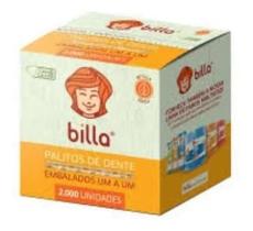 Palito De Dente Billa Embalados Individualmente Caixa 2000un