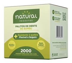 Palito De Dente Com Embalagem Individual Sachê 2000 Unidades - Natural Produtos