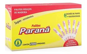 Palito De Dente De Madeira Paraná Sachê Individual 2000 Unidades