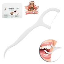 Palito de dente de plastico com fio dental 30 unidades bons cheff Palito de dente de plastico com fio dental 30 unidades bons cheff