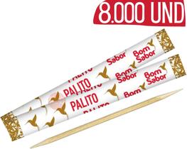 Palito De Dente Em Sache Bom Sabor Descartavel 8000 Un