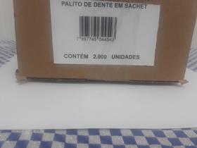 Palito de dente em Sachet com 2000 unidades (embalado um a um )
