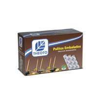 Palito de Dente Emb. Individual Com 2.000 Unidades Theoto para Bares Restaurantes Petiscos Lanchonetes