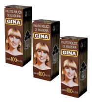 Palito De Dente Gina Caixa Com 100 Unid Kit 3