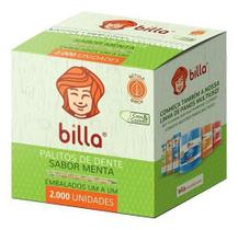 Palito De Dente Sabor Menta Embalados -Caixa Com 2000Un