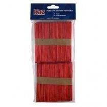 Palito De Sorvete Vermelho Pontas Redondas Kaz - kazan