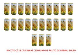 Palito Dente Bambu 2300 Und Fiat Lux Pacote Com 23 caixas C/100un cada