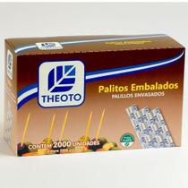 Palito Dente Theoto embalado 2000un Palito Dente Theoto embalado 2000un