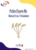 Palito Espeto de Bambu Nó Natural 12 cm c/50 unid. - Shiki - petisco, evento, aperitivo (3244)