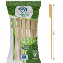 Palito Espeto Golf De Bambu 15cm Hambúrguer Petiscos C/ 50