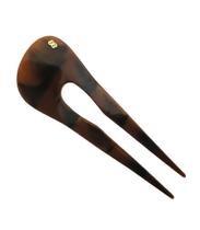 Palito Hair Stick Duo Wavy Tartaruga Coque Bianca 70 002 TA Palito Hair Stick Duo Wavy Tartaruga Coque Bianca 70 002 TA