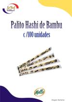 Palito Hashi de Bambu c/100 unid. - Mello - comida oriental, lámen, sushi, sashimi (1457)
