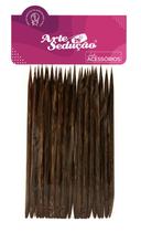 Palito Indiano Ponta e Chanfro para Manicures - 25 Unidades