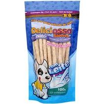 Palito Mastigável Fino para Cães Leite Deliciosso Baby 100g