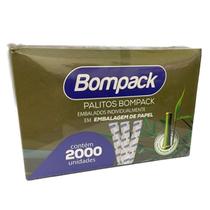 Palito P/Dente BOMPACK Bambu Embalado C/2000 - Plastimil