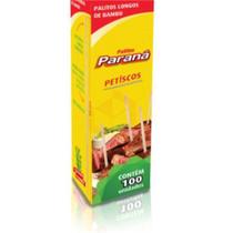 Palito P/Petisco Bambu Paraná 100 Unidades