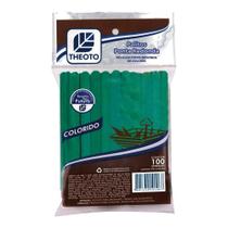 Palito picolé 100 un verde Theoto