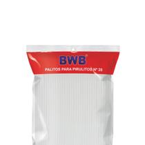 Palito Plástico BWB Branco Para Pirulito N 28cm C/ 50 Un. Bwb Palito Plástico BWB Branco Para Pirulito N 28cm C/ 50 Un. Bwb