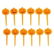Palito Plástico De Pestico Abóbora Halloween 12 Un - Silverfestas