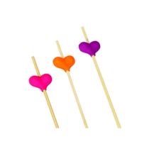 Palitos De Bambu Com Coração Colorido 20 Un - Silverfestas