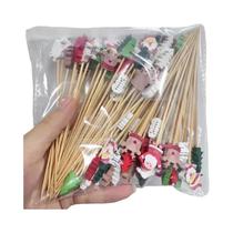 Palitos De Bambu De Natal De 12cm, 50-200 Peças, Palitos Para Coquetéis, Toppers Para Cupcakes, Palitos De Bambu De Natal De 12cm, 50-200 Peças, Palitos Para Coquetéis, Toppers Para Cupcakes,