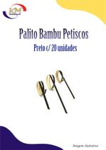 Palitos de Bambu para Petiscos preto c/20 unidades - Silver Festas (HA 227) Palitos de Bambu para Petiscos preto c/20 unidades - Silver Festas (HA 227)