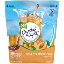 Palitos de chá Crystal Light com sabor de pêssego 16 unidades/8 L Palitos de chá Crystal Light com sabor de pêssego 16 unidades/8 L