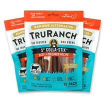 Palitos de colágeno TRURANCH para cães 45 palitos Pacote econômico Palitos de colágeno TRURANCH para cães 45 palitos Pacote econômico