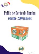 Palitos de Dente de Bambu c/menta - 2.000 unid. - Mello - palitinho, palito (1602)