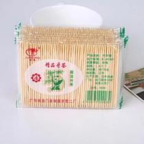 Palitos De Dente Descartáveis De Bambu Verde 1000pcs Dupla Face Fino Durável Saudável Para Uso