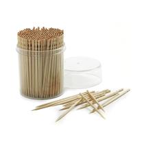 Palitos de dente Norpro Ornate Wood 360 peças com suporte e tampa