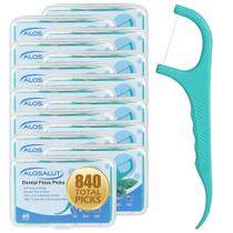 Palitos de fio dental ALOSALUT sabor menta 840 unidades, 14 caixas Palitos de fio dental ALOSALUT sabor menta 840 unidades, 14 caixas