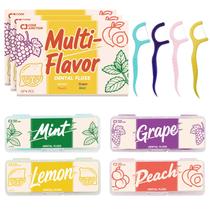Palitos de Fio Dental Code Junction 120 Unidades 4 Sabores