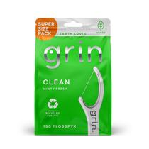 Palitos de fio dental Grin 150 unidades sabor menta reciclado