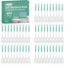 Palitos de fio dental NXPPYY 480 peças com estojo de silicone macio Palitos de fio dental NXPPYY 480 peças com estojo de silicone macio