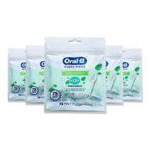 Palitos de Fio Dental Oral-B Fresh Mint com Frescor Scope, 375 Unidades Palitos de Fio Dental Oral-B Fresh Mint com Frescor Scope, 375 Unidades