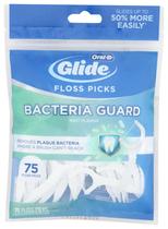 Palitos de Fio Dental Oral-B Glide Menta Pacote com 75 Unidades - Kit com 4 Palitos de Fio Dental Oral-B Glide Menta Pacote com 75 Unidades - Kit com 4