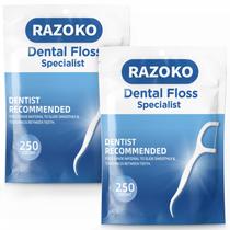 Palitos de fio dental RAZOKO High Pull Palitos de dente 500 unidades