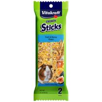Palitos de guloseimas para cobaias Vitakraft Fruit & Honey 100g, pacote com 2 unidades Palitos de guloseimas para cobaias Vitakraft Fruit & Honey 100g, pacote com 2 unidades