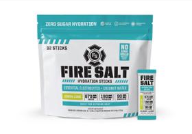 Palitos de hidratação Fire Science Fire Salt Lemon Lime, pacote com 32